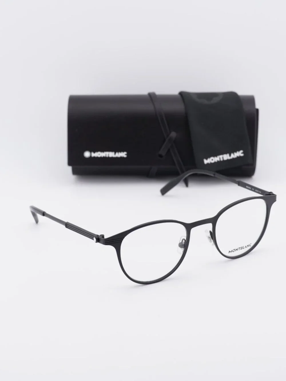 Montblanc MB0095O 001 Square Eyeglasses 48mm –  Black